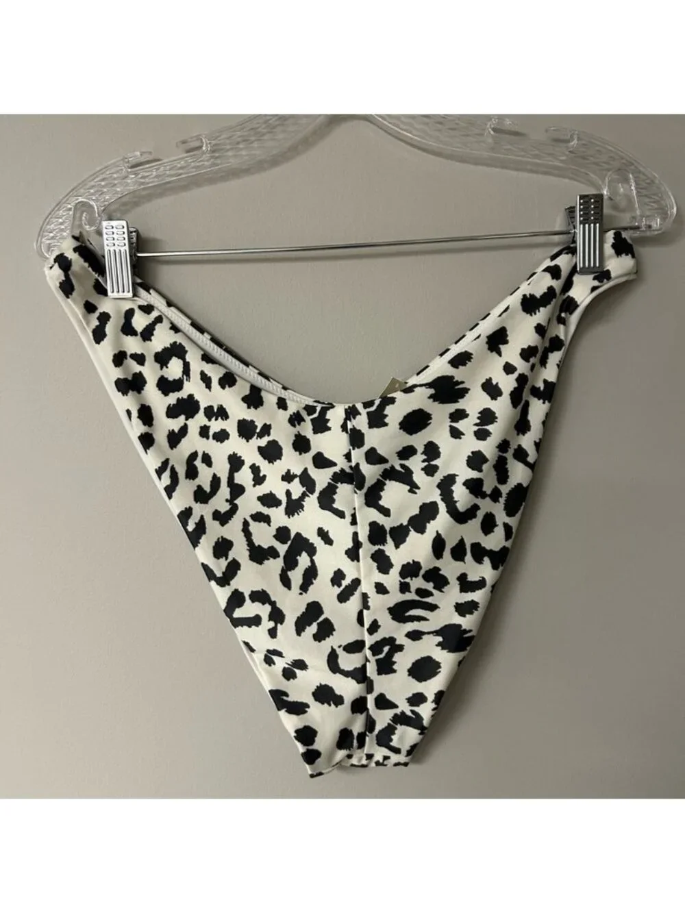 Aerie‎ Leopard Print High Cut Cheeky Bikini Bottoms